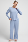 Pyjama aus Ajourstrick MALLOW 5346/310 (cornflower blue)