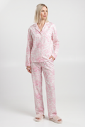 Seidenpyjama TOILE SILK 5511/050 (white/pink toile de jouy)