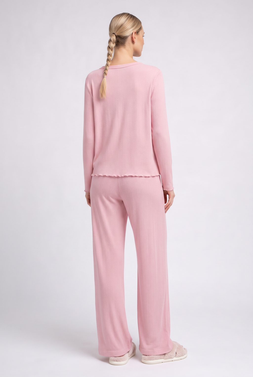 Pyjama aus Ajourstrick MALLOW 5346/310 (pink)