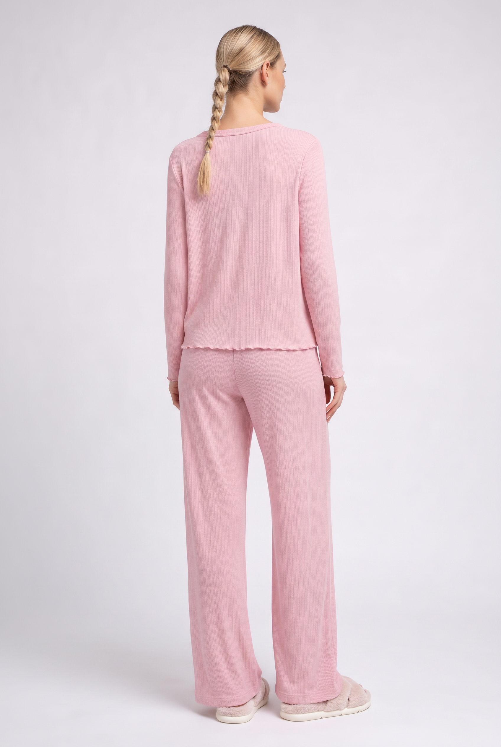 Pyjama aus Ajourstrick MALLOW 5346/310 (pink)