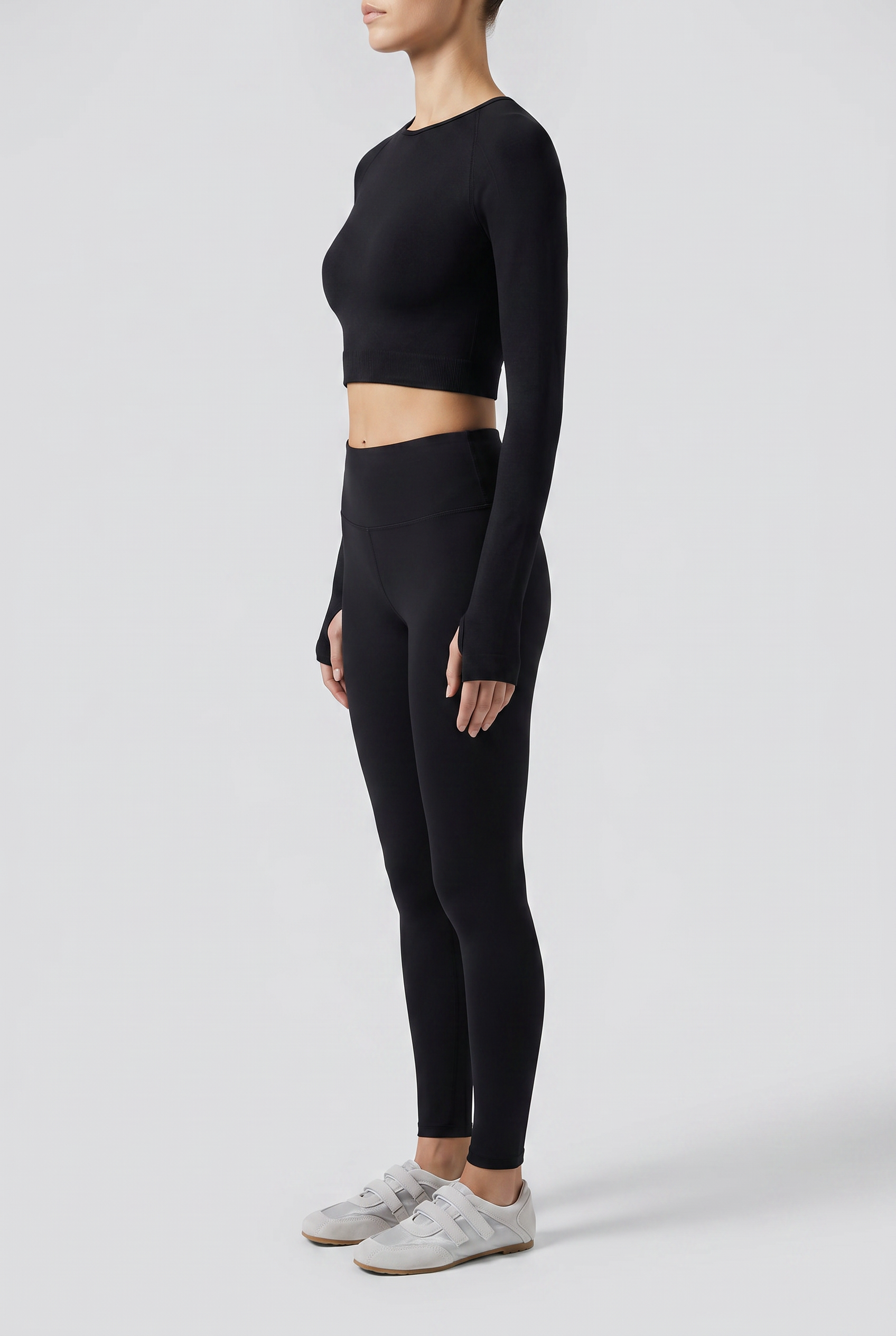 Kurzes Longsleeve FLEX LONGSLEEVE ACTIVE (black)