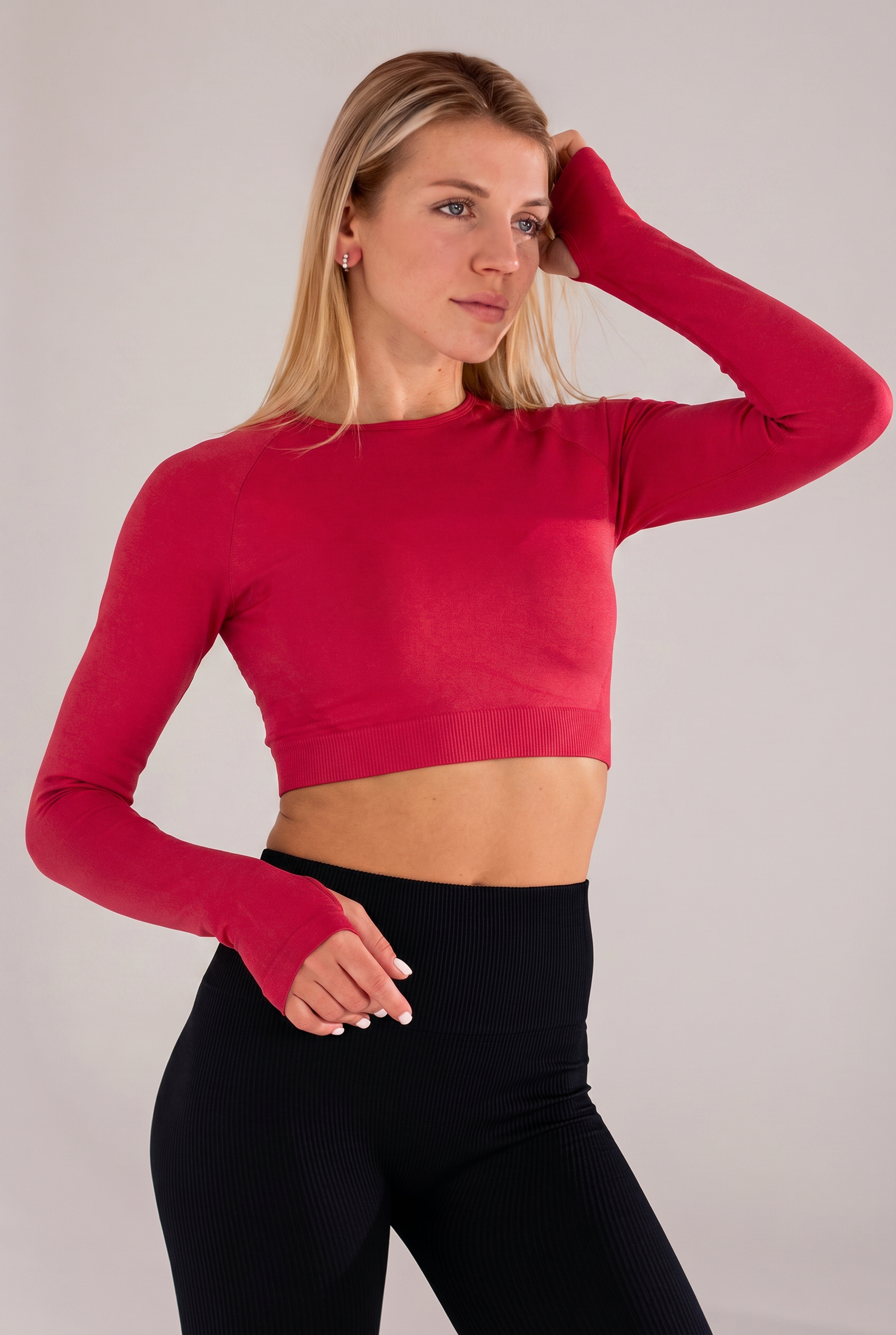 Kurzes Longsleeve FLEX LONGSLEEVE ACTIVE (winterberry)