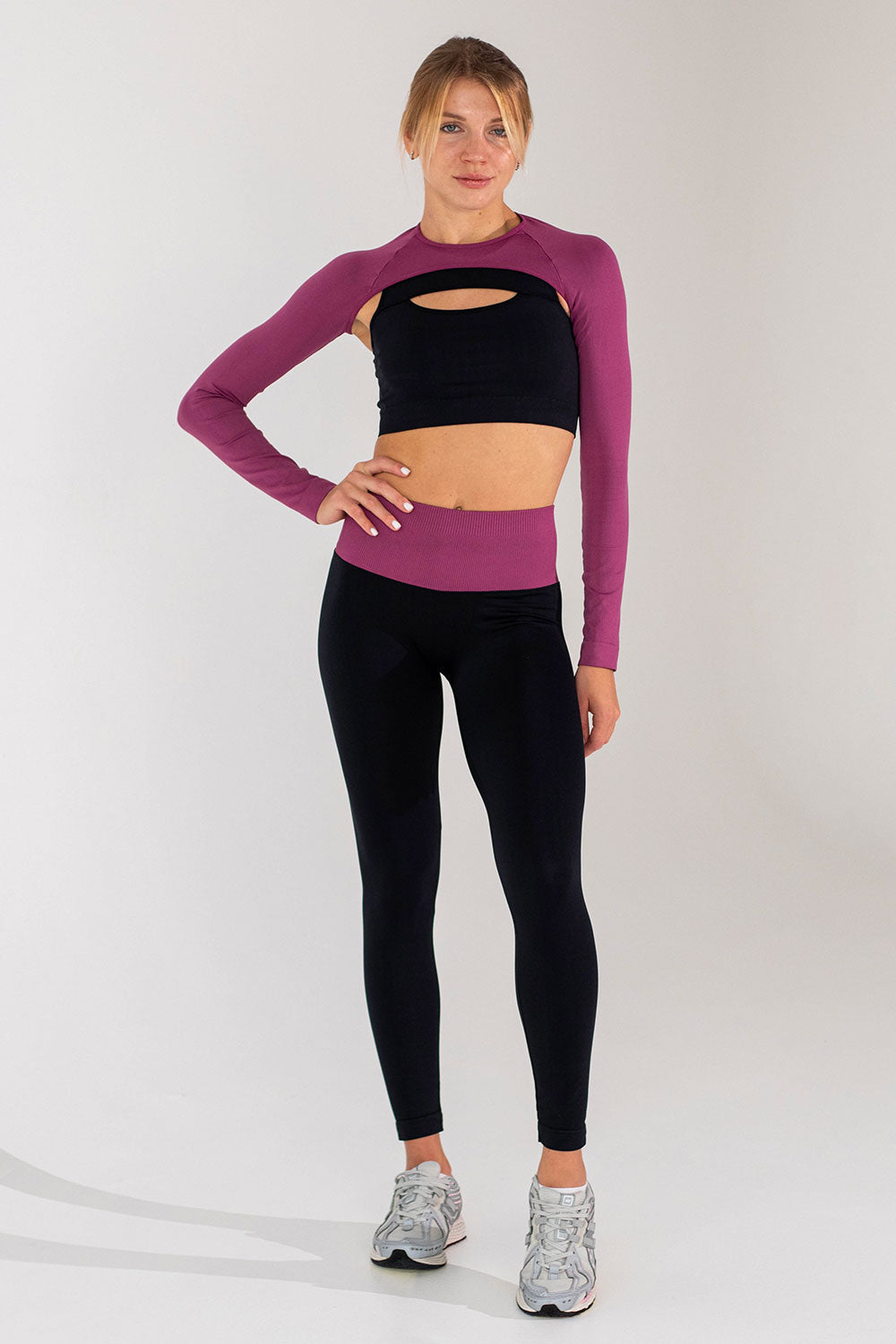 Top mit Ausschnitt FLEX TOP ENERGY (black)