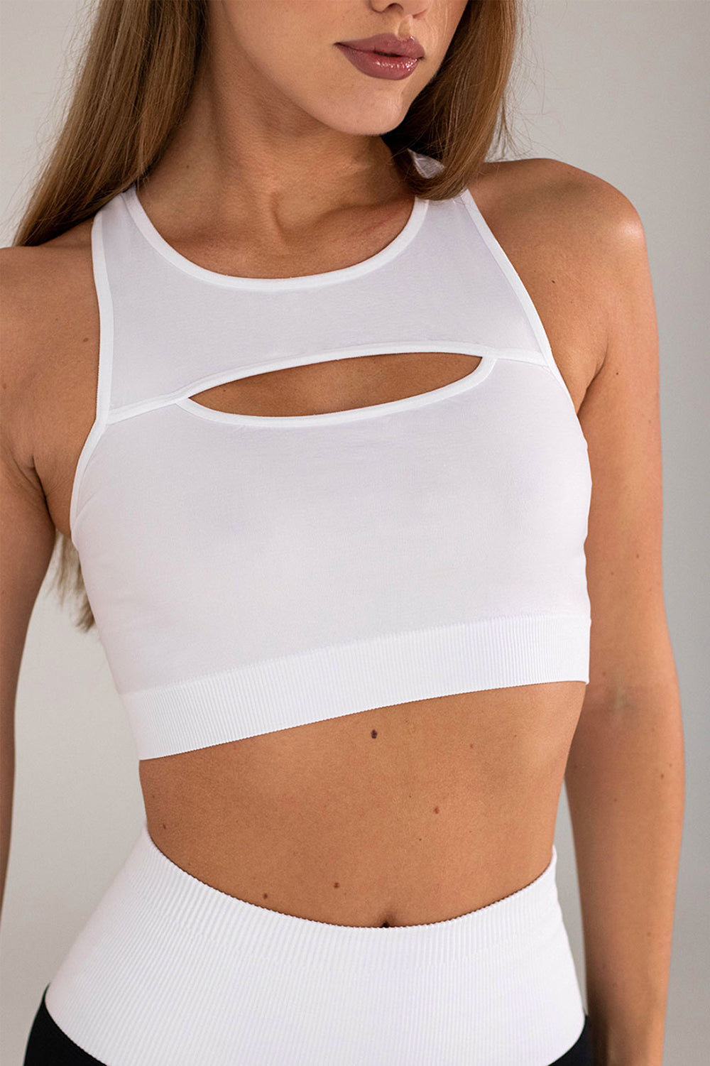 Top mit Ausschnitt FLEX TOP ENERGY (white)